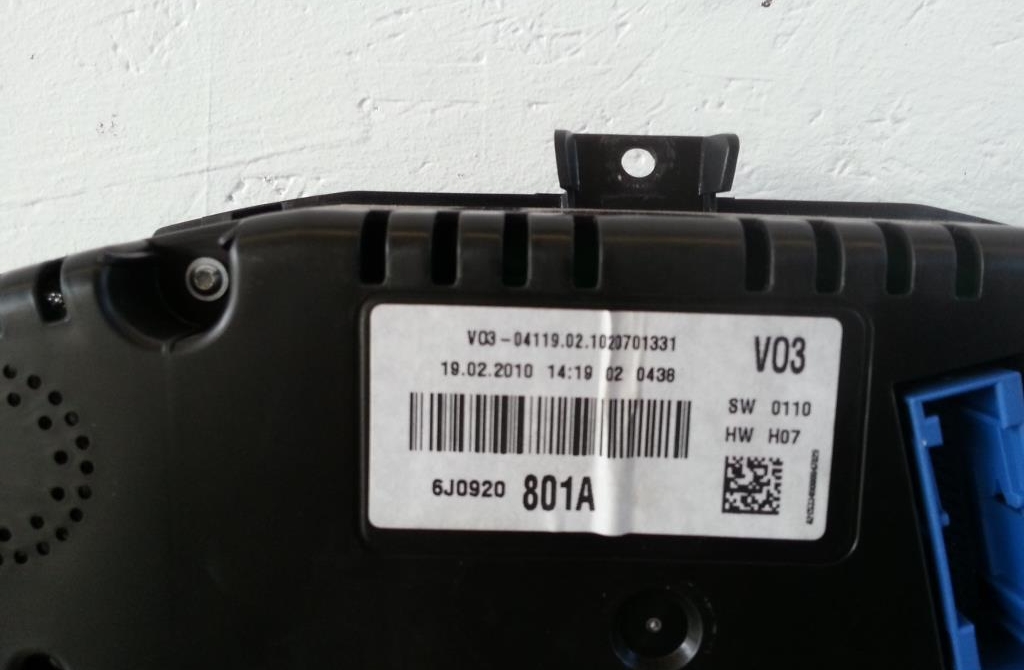 Seat Ibiza 6J Bj.10 Motorsteuerger&auml;t Tacho Z&uuml;ndschloss 045906013AB